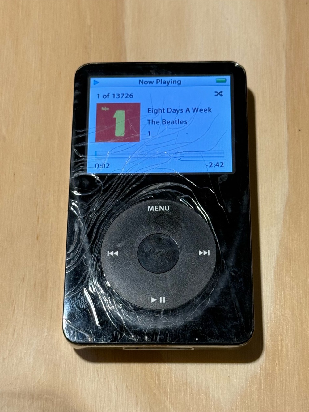 iPod Model:A1136 5TH GEN 80GB Blk Tested Good w/13726-Songs/Charg Read Info Blw!